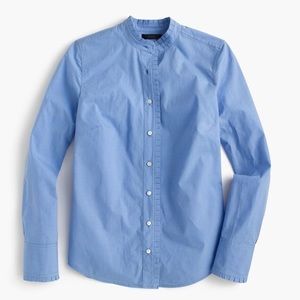 J.Crew Ruffled Button Down Poplin Shirt